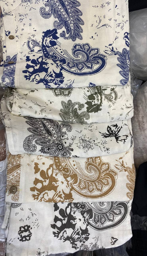 پیراهن کنفی ساحلی شیک ترمه